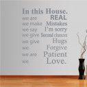 Αυτοκόλλητο τοίχου φράσεις. In this house 4