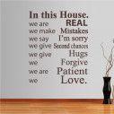 Wall stickers phrases. In this house 4