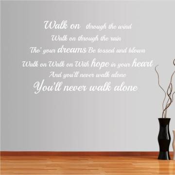 Wall stickers phrases. Walk on through the wind...  2