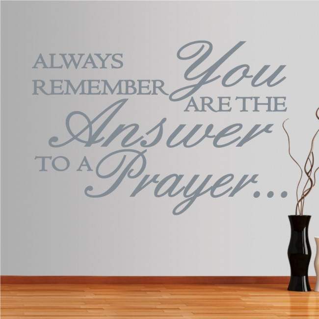 Αυτοκόλλητο τοίχου φράσεις. Always remember, you are the answer ...