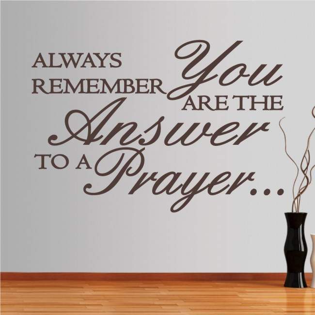 Αυτοκόλλητο τοίχου φράσεις. Always remember, you are the answer ...
