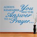 Αυτοκόλλητο τοίχου φράσεις. Always remember, you are the answer ...