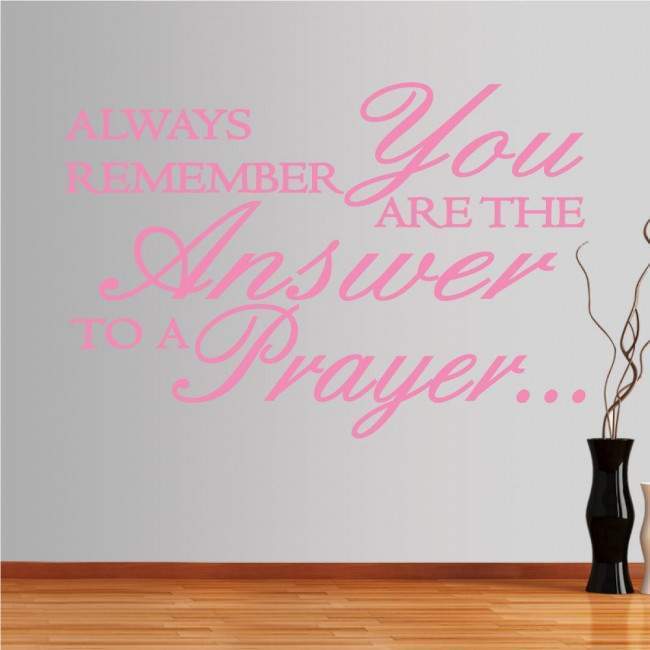 Αυτοκόλλητο τοίχου φράσεις. Always remember, you are the answer ...