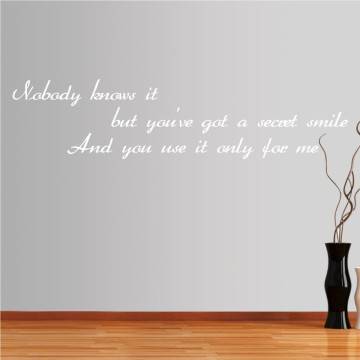 Wall stickers phrases. Nobody knows it 2