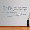 Wall stickers phrases. Dance in the rain