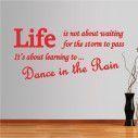 Wall stickers phrases. Dance in the rain