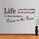 Wall stickers phrases. Dance in the rain