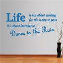 Wall stickers phrases. Dance in the rain