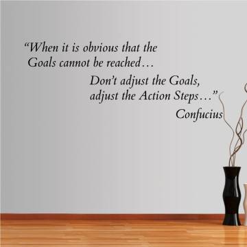 Wall stickers phrases. When it is obvious... Confucius