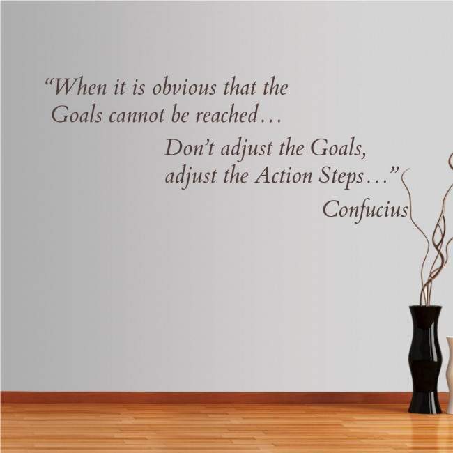 Αυτοκόλλητο τοίχου φράσεις. When it is obvious... Confucius