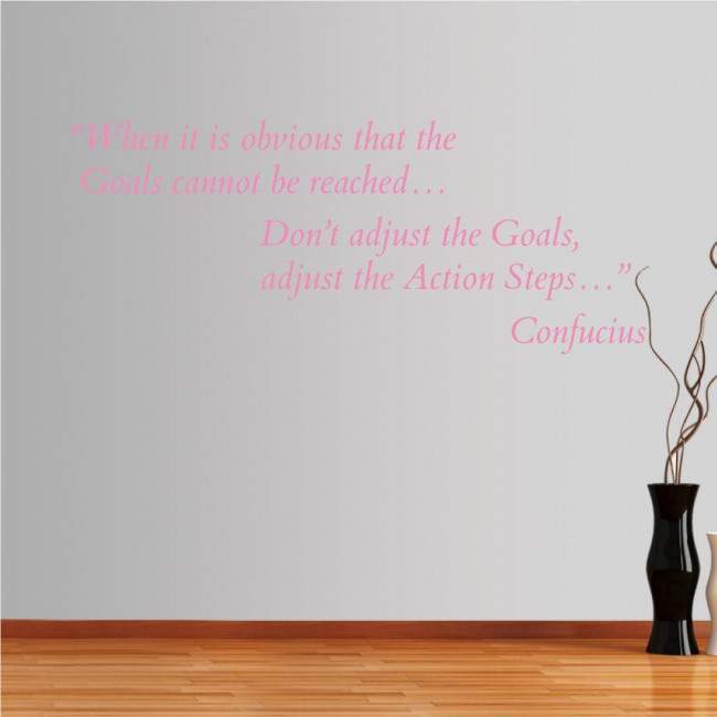 Wall stickers phrases. When it is obvious... Confucius