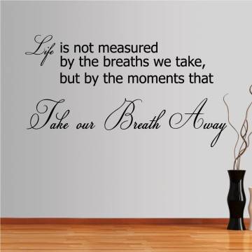 Wall stickers phrases. Moments in life 2