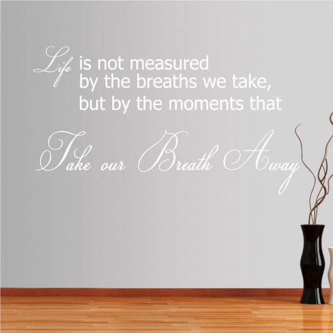 Wall stickers phrases. Moments in life 2