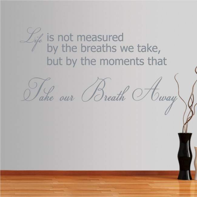 Wall stickers phrases. Moments in life 2