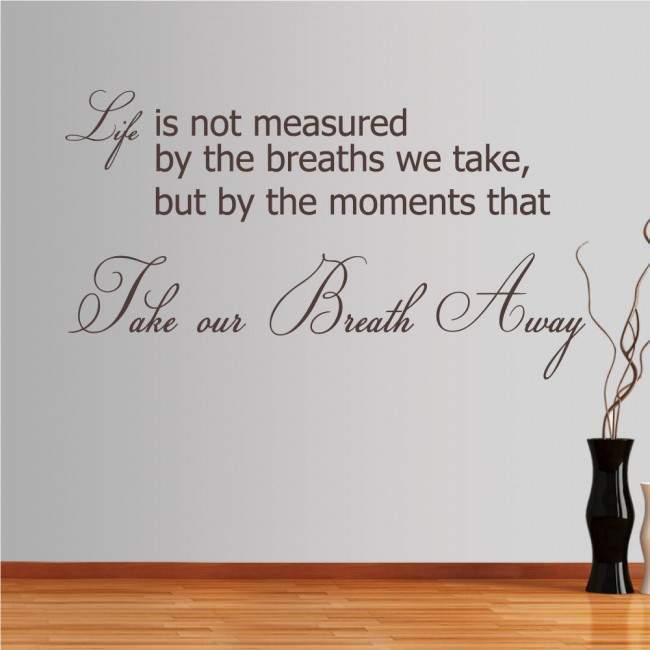 Wall stickers phrases. Moments in life 2