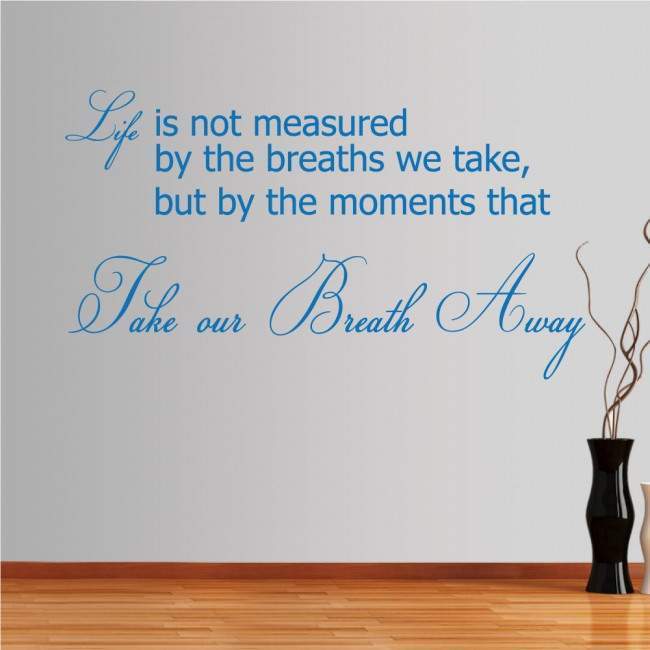 Wall stickers phrases. Moments in life 2