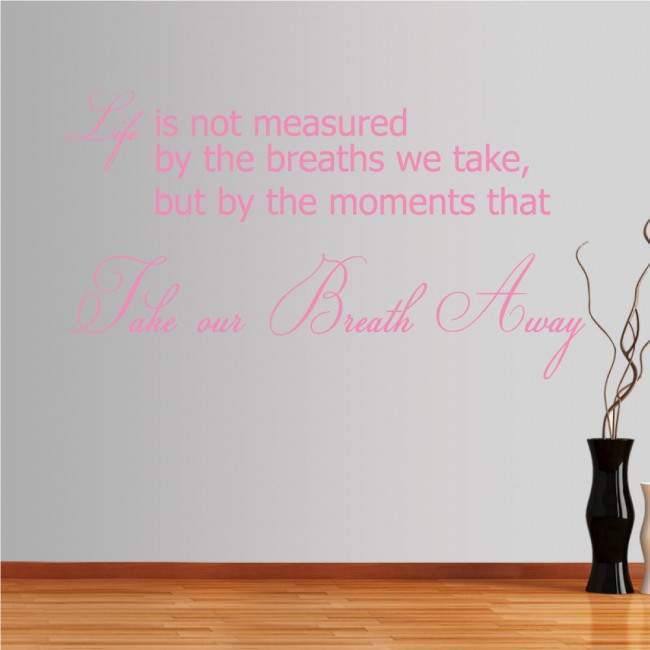 Wall stickers phrases. Moments in life 2
