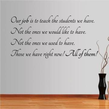 Wall stickers phrases. Our job... 