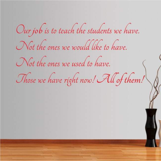 Wall stickers phrases. Our job... 
