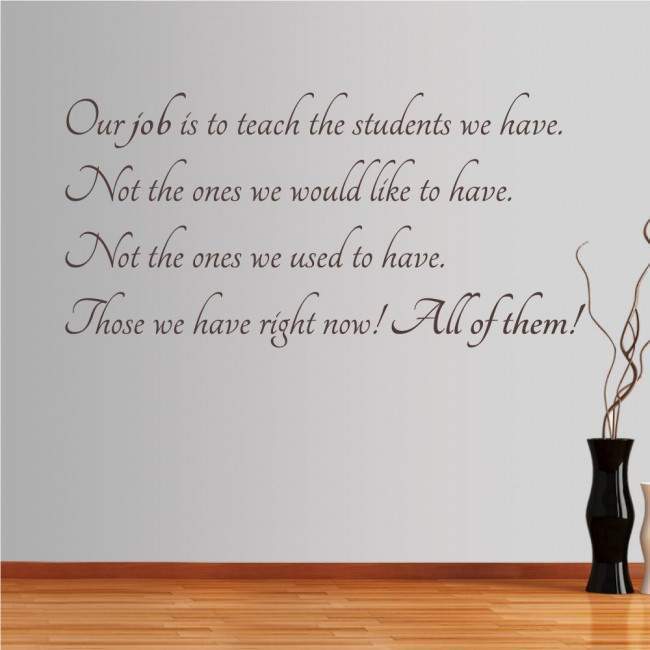 Wall stickers phrases. Our job... 