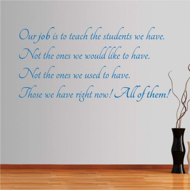 Wall stickers phrases. Our job... 