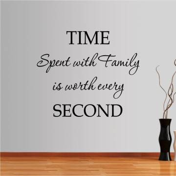 Wall stickers phrases. Spent Time With Family