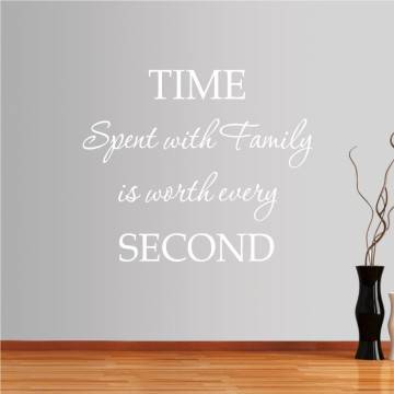 Wall stickers phrases. Spent Time With Family 2