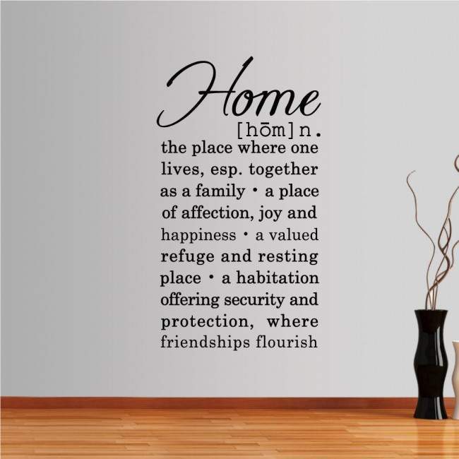 Wall stickers phrases. Home dictionary