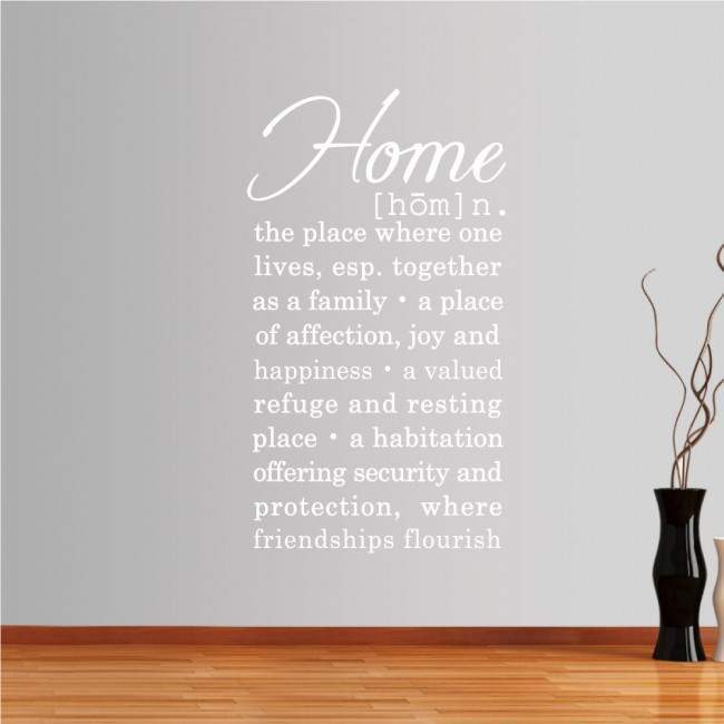Wall stickers phrases. Home dictionary