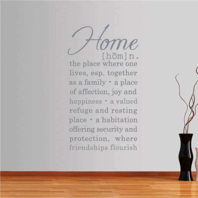Wall stickers phrases. Home dictionary