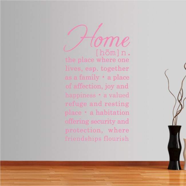 Wall stickers phrases. Home dictionary