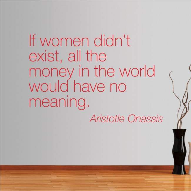Wall stickers phrases. If women didnt exist