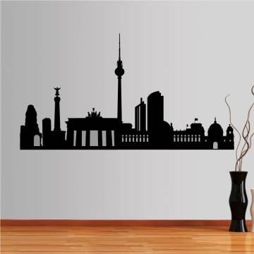 Wall stickers Berlin, Outline of important buildings
