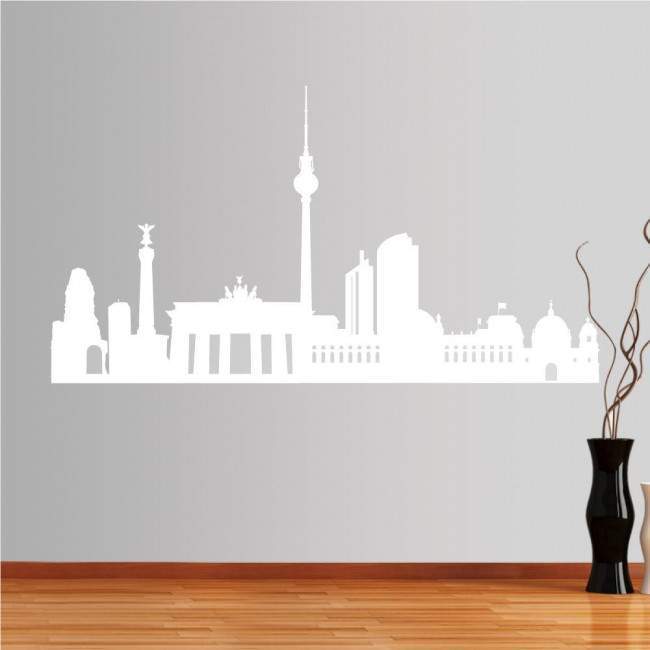 Wall stickers Berlin, Outline of important buildings