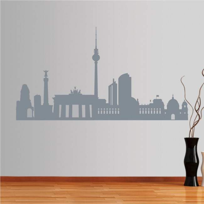 Wall stickers Berlin, Outline of important buildings