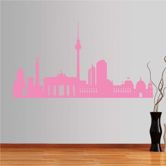 Wall stickers Berlin, Outline of important buildings