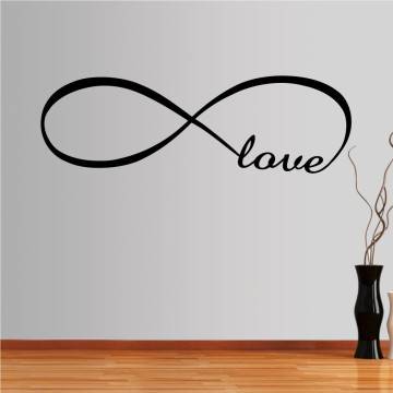 Wall stickers phrases. At infinity ... love
