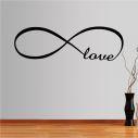 Wall stickers phrases. At infinity ... love