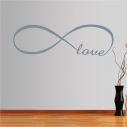 Wall stickers phrases. At infinity ... love