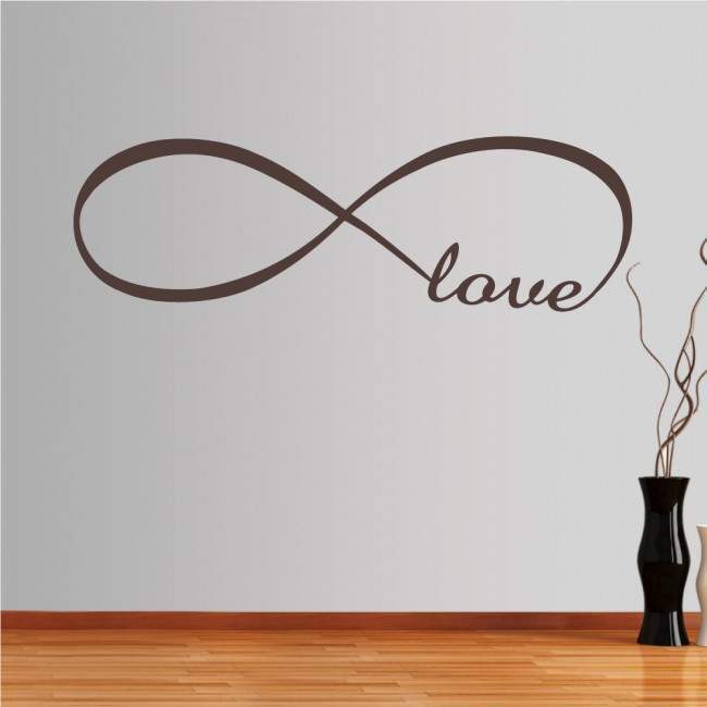 Wall stickers phrases. At infinity ... love