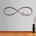 Wall stickers phrases. At infinity ... love