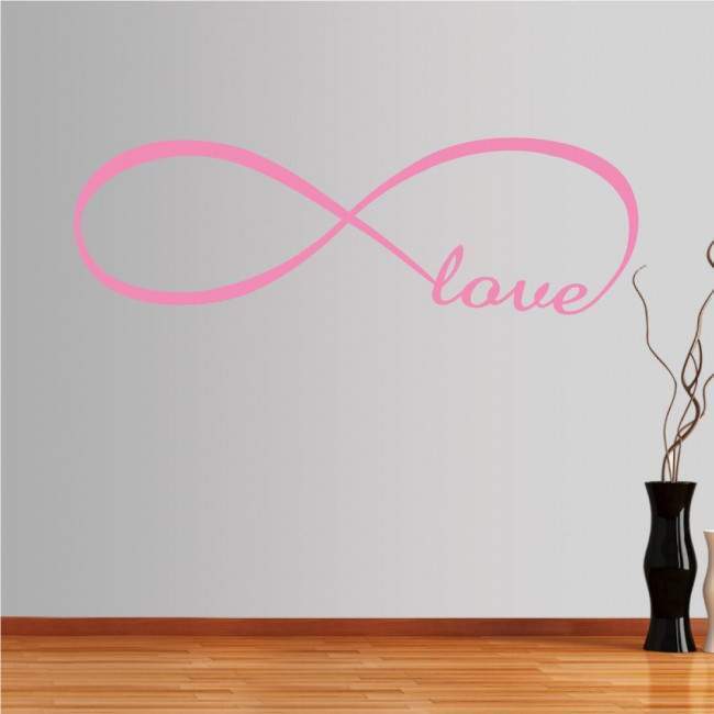 Wall stickers phrases. At infinity ... love