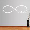 Wall stickers phrases. At infinity ... inspire