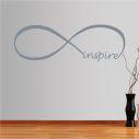 Wall stickers phrases. At infinity ... inspire