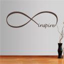Wall stickers phrases. At infinity ... inspire