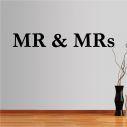 Αυτοκόλλητο τοίχου φράσεις. MR and MRs