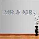 Wall stickers phrases. MR and MRs