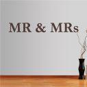 Αυτοκόλλητο τοίχου φράσεις. MR and MRs