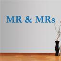 Wall stickers phrases. MR and MRs