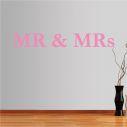 Wall stickers phrases. MR and MRs